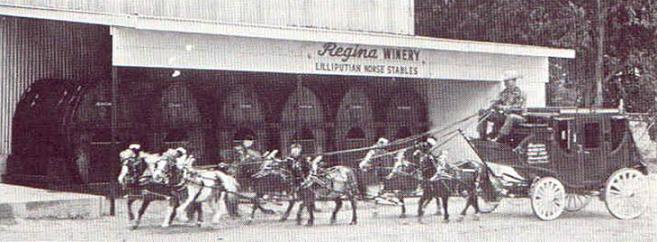 1965 REGINA WINERY SIX HORSE HITCH